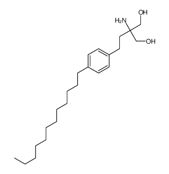 2-amino-2-[2-(4-dodecylphenyl)ethyl]propane-1,3-diol Structure