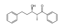 (+/-)-(2S,3S)-3-hydroxy-2-methyl-1,5-diphenyl-1-pentanone结构式