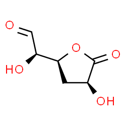 D-xylo-Hexuronic acid, 4-deoxy-, gamma-lactone (9CI) structure