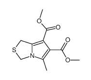 dimethyl 5-methyl-1,3-dihydropyrrolo<1,2-c>thiazole-6,7-dicarboxylate结构式