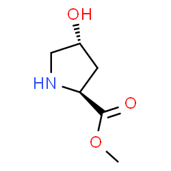 Proline, 4-hydroxy-, methyl ester, (4R)- (9CI) structure