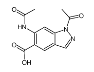 1-Acetyl-6-(acetylamino)-1H-indazol-5-carbonsaeure结构式