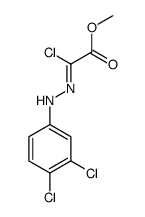 methyl (2Z)-2-chloro-2-[(3,4-dichlorophenyl)hydrazinylidene]acetate Structure