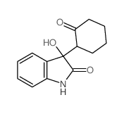 2H-Indol-2-one,1,3-dihydro-3-hydroxy-3-(2-oxocyclohexyl)- Structure