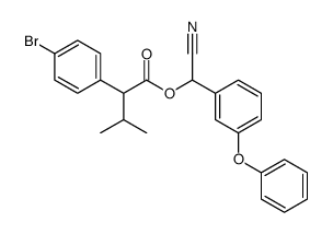 4-Bromo-α-(1-methylethyl)benzeneacetic acid cyano(3-phenoxyphenyl)methyl ester结构式