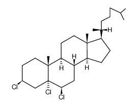 3β,5,6β-trichloro-5α-cholestane结构式