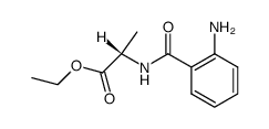 ethyl (2-aminobenzoyl)-L-alaninate结构式