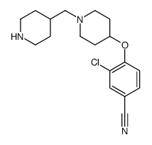 3-Chloro-4-(1-piperidin-4-ylmethyl-piperidin-4-yloxy)benzonitrile Structure