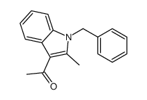 1-(1-benzyl-2-methylindol-3-yl)ethanone结构式