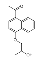 4-(2-Hydroxypropoxy)-1-naphthalenylethanone结构式