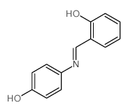 Phenol, o-[N-(p-hydroxyphenyl)formimidoyl]- Structure