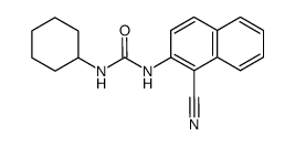 N-cyclohexyl-N'-(1-cyano-2-naphthyl)urea结构式