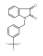 1-[3-(trifluoromethyl)benzyl]-1h-indole-2,3-dione structure