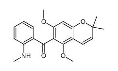 6-(2-N-methylaminobenzoyl)-5,7-dimethoxy-2,2-dimethylchromene结构式