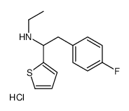 N-ethyl-2-(4-fluorophenyl)-1-thiophen-2-ylethanamine,hydrochloride Structure