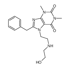 8-benzyl-7-[2-(2-hydroxyethylamino)ethyl]-1,3-dimethylpurine-2,6-dione Structure