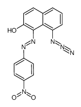 8-azido-2-hydroxy-1-[(4-nitrophenyl)azo]naphthalene Structure