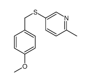 5-[(4-methoxyphenyl)methylsulfanyl]-2-methylpyridine结构式