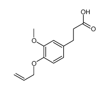 3-(3-methoxy-4-prop-2-enoxyphenyl)propanoic acid Structure