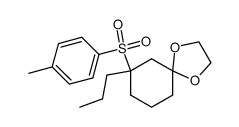7-propyl-7-tosyl-1,4-dioxaspiro[4.5]decane结构式