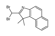 2-(dibromomethyl)-1,1-dimethylbenzo[e]indole结构式