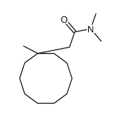 N,N-dimethyl-2-(1-methylcyclodecyl)acetamide结构式