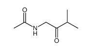 Acetamide, N-(3-methyl-2-oxobutyl)- Structure