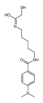4-(dimethylamino)-N-[5-[(2-sulfanylacetyl)amino]pentyl]benzamide结构式
