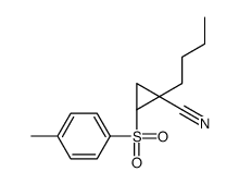 (1S,2S)-1-butyl-2-(4-methylphenyl)sulfonylcyclopropane-1-carbonitrile结构式