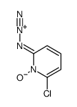 2-azido-6-chloro-1-oxidopyridin-1-ium结构式