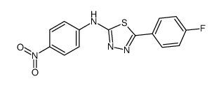 5-(4-fluorophenyl)-N-(4-nitrophenyl)-1,3,4-thiadiazol-2-amine Structure