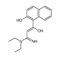 3-(dietilammino)-1-(2-idrossi-1-naftil)-3-immino-1-propen-1-olo结构式