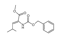 (Z)-methyl 2-benzyloxycarbonylamino-4-methylpent-2-enoate Structure