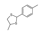 4-methyl-2-(4-methylphenyl)-1,3-dithiolane结构式