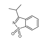 3-propan-2-yl-1,2-benzothiazole 1,1-dioxide结构式