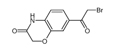 7-bromoacetyl-2H-1,4-benzoxazin-3(4H)-one Structure