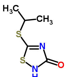 3-HYDROXY-5-ISOPROPYLTHIO-1,2,4-THIADIAZOLE structure