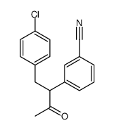3-(1-(4-chlorophenyl)-3-oxobutan-2-yl)benzonitrile Structure