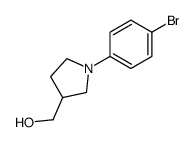 [1-(4-bromophenyl)pyrrolidin-3-yl]methanol结构式