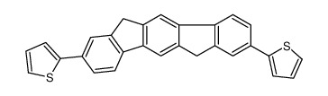 2-(2-thiophen-2-yl-6,12-dihydroindeno[1,2-b]fluoren-8-yl)thiophene Structure