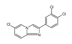 6-chloro-2-(3,4-dichloro-phenyl)-imidazo[1,2-a]pyridine structure