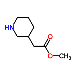 Methyl 3-piperidinylacetate结构式