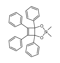 3,3-dimethyl-1,5,6,7-tetraphenyl-2,4-dioxa-3-silabicyclo[3.2.0]heptene Structure