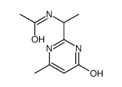 N-[1-(6-methyl-4-oxo-1H-pyrimidin-2-yl)ethyl]acetamide Structure