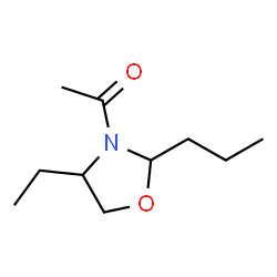 Oxazolidine,3-acetyl-4-ethyl-2-propyl- (5CI) structure