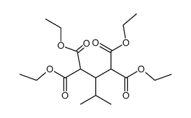 2-isopropyl-propane-1,1,3,3-tetracarboxylic acid tetraethyl ester结构式