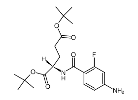 di-tert-butyl N-(4-amino-2-fluorobenzoyl)-L-glutamate Structure