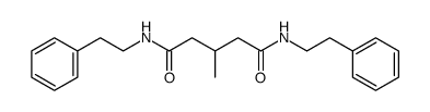 3-methyl-glutaric acid bis-phenethylamide Structure