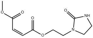 2-Butenedioic acid (2Z)-, methyl 2-(2-oxo-1-imidazolidinyl)ethyl ester structure