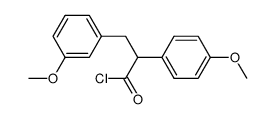 3-(3-methoxyphenyl)-2-(4-methoxyphenyl)propanoyl chloride Structure